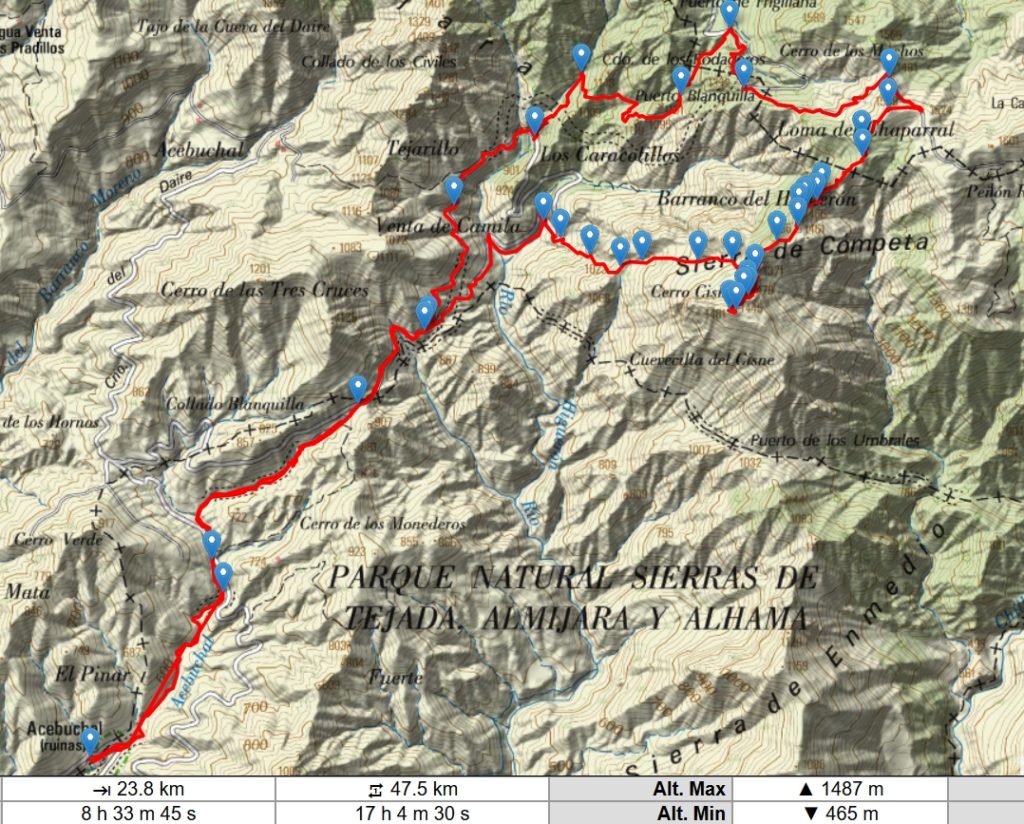 Pico Cisne y Altos del Higuerón