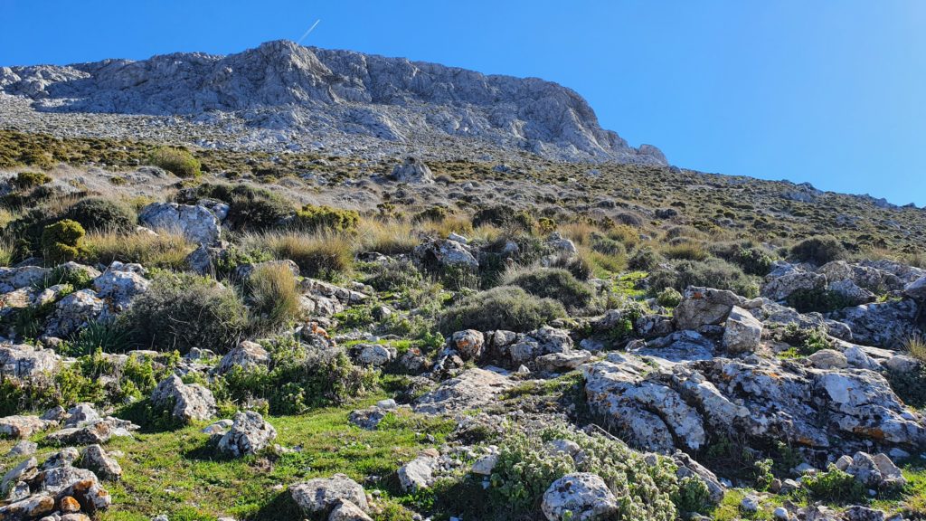 Nivel de 1200 m. Hacia los muros de roca