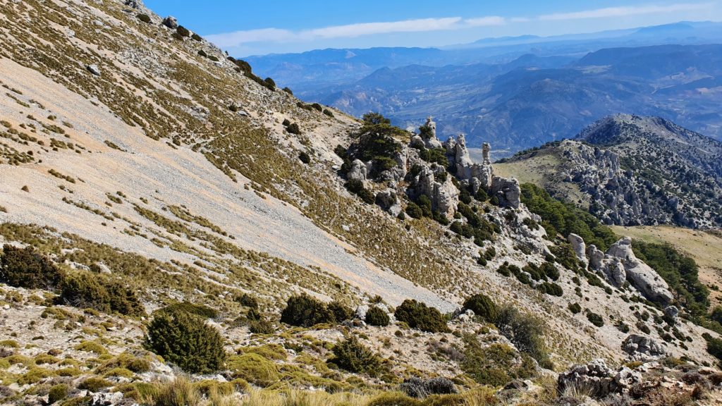 Atravesando la pedrera