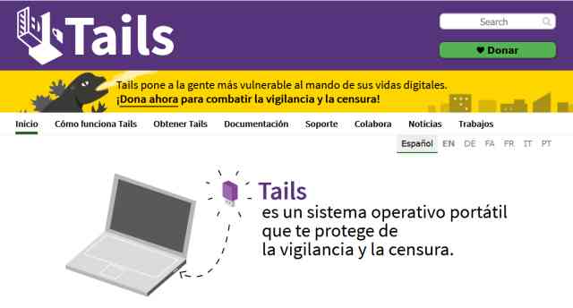 TAILS primer arranque