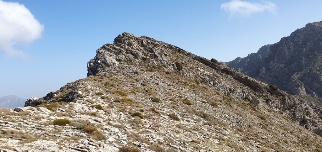 Sierras Cabrilla y Prieta. Última trepada de la cresta